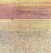 Childe Hassam Sunset at Sea oil on canvas